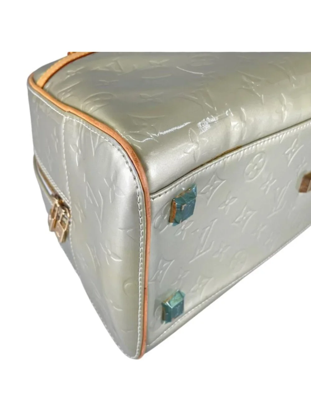 Louis Vuitton Tompkins Square Handbag Monogram Vernis Green